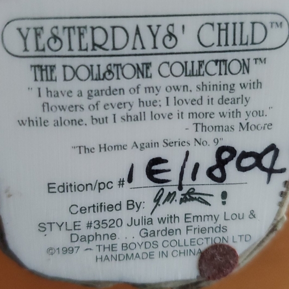 Yesterday's Child resin figure - Picture 3 of 5